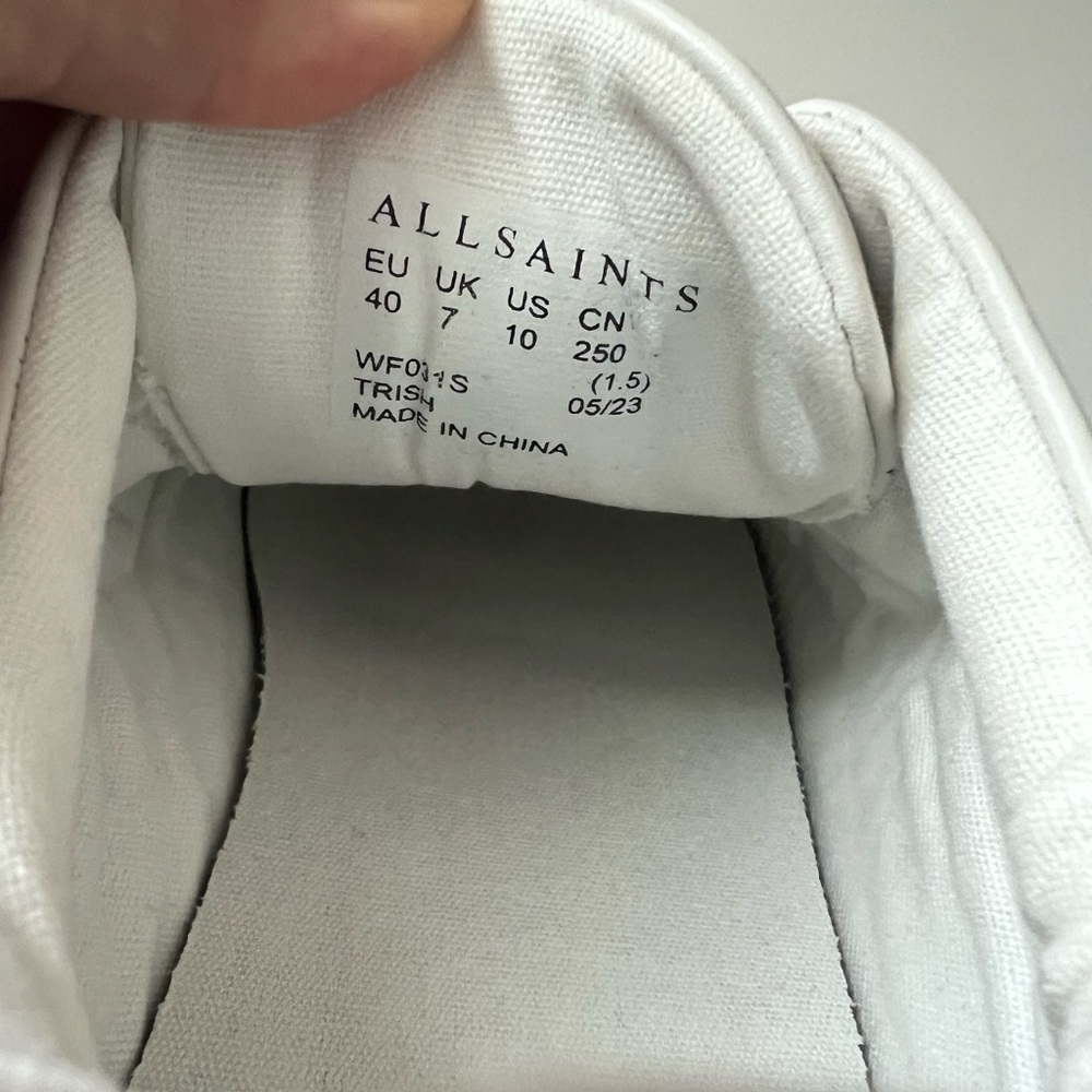 ALLSAINTS Trish Sneaker in Chalk White - Picture 7 of 8